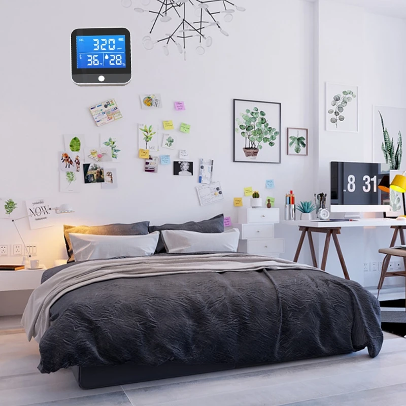 

DM306C CO2 Detector CO2 Sensor Analyzer Meter Air Quality Monitor Detector Temperature Humidity Monitor Infrared NDIR