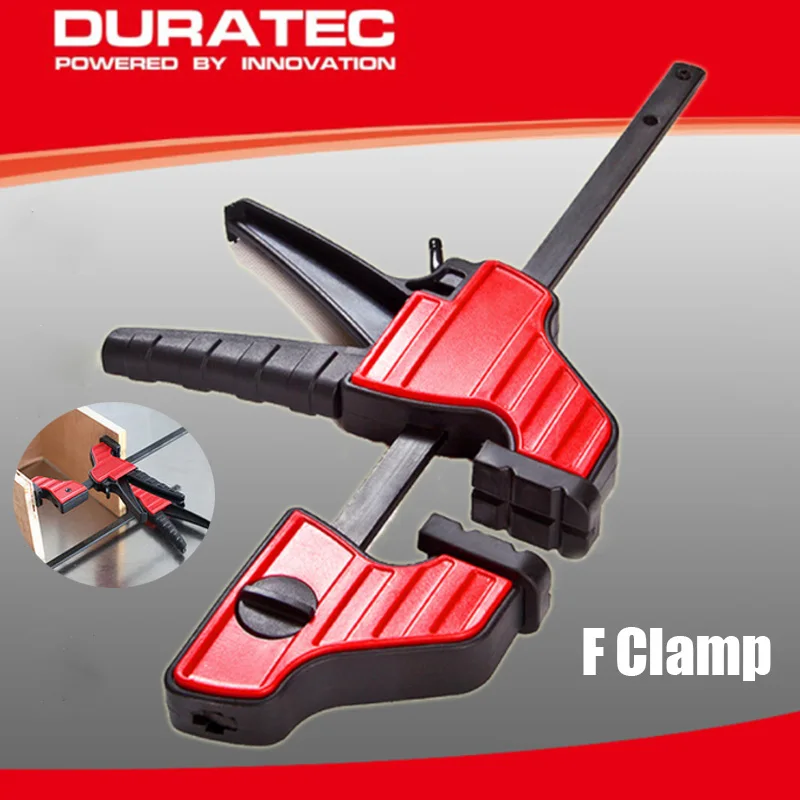 

4 Inch Quick Ratchet F Clamp Heavy Duty Wood Working Work Bar Clamp Clip Kit Woodworking Reverse Clamping 30x100mm Joinery Clamp