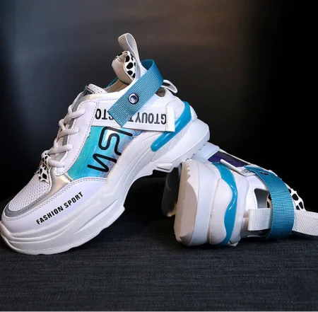 

Women Shoes Fashion Casual Wild Sneakers Trainers Chaussure Female Thick Platform Shoes Comfortable for Spring Autumn