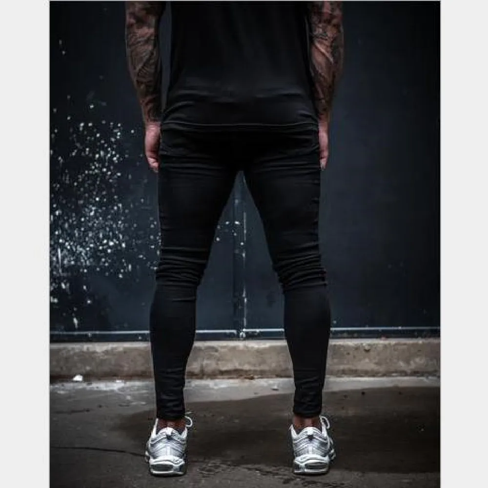 

Men's jeans 2021 new European and American men's tight solid color cowboy small foot pants contracted atmosphere casual jeans