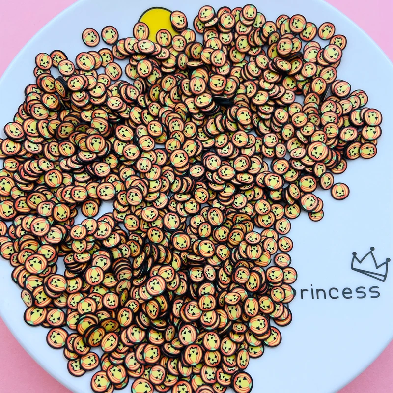 50 г/лот Горячая глина Хэллоуин Тыква сбрызгивать милые конфеты кукуруза череп