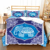 king size comforter set bedding clothes bosnian elephant pattern duvet cover bedroom coverlet with pillowcase queen double size