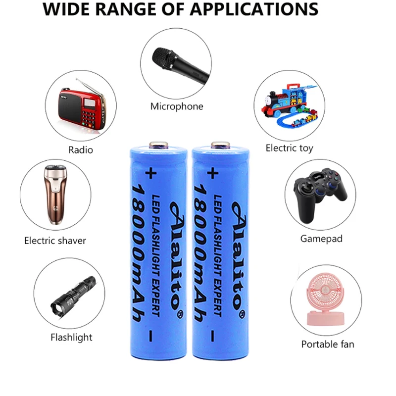2020 18650 Батарея 3 7 V 18000mAh аккумуляторная liion батарея для светодиодного фонарика