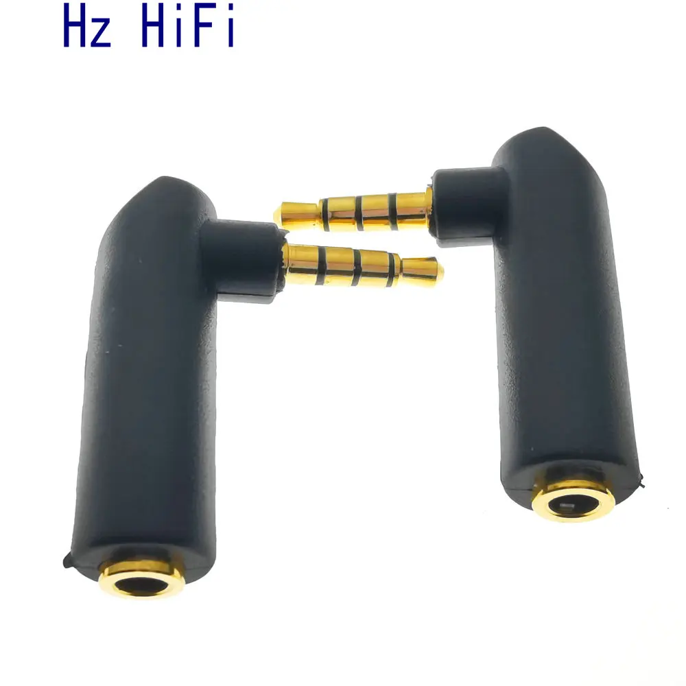 2 шт. позолоченный 4 полюсный Штекерный аудио стерео штекер Адаптер разъем L