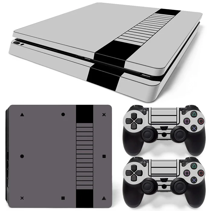 Деревянный дизайн для PS4 тонкая консоль и контроллеры наклейки для ps4 тонкая кожа Наклейка для ps4 тонкая виниловая наклейка - Цвет: 0911