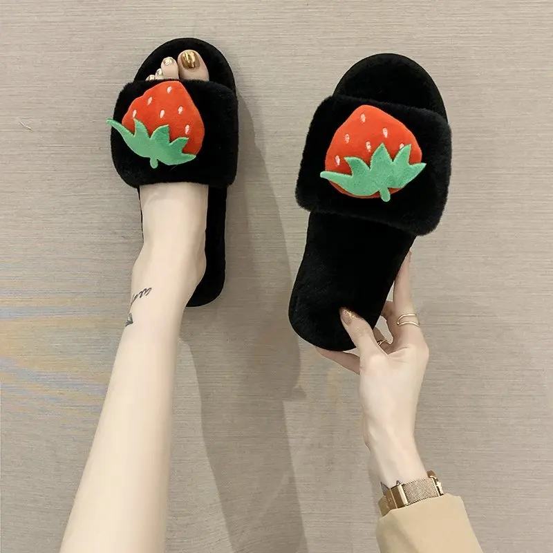 2021 Fashion Cute New Plush Slippers Home Furnishing Lightweight Family Thicken Carrot Slippers Plush Slippers Women