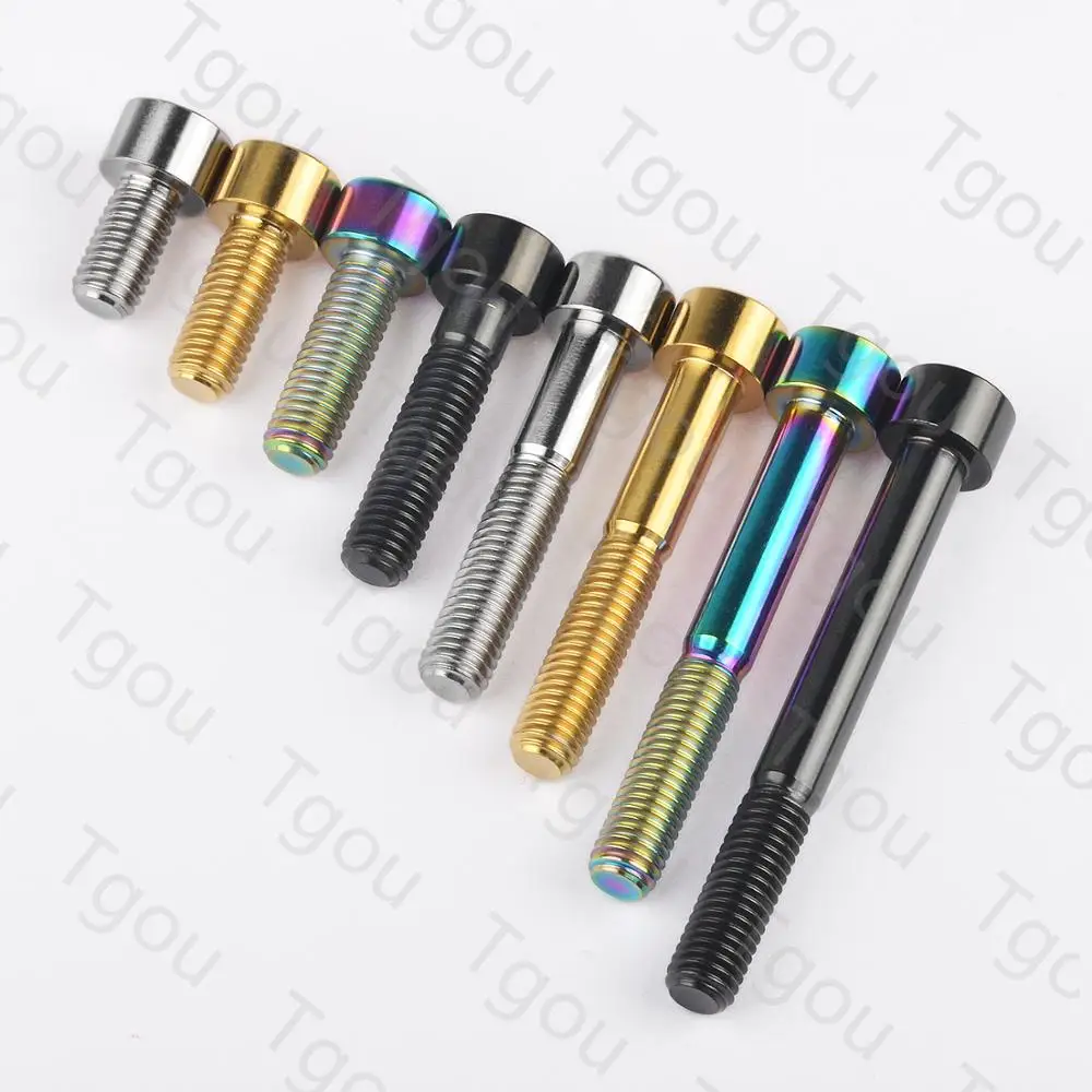 Титановый болт Tgou M8x15 20 25 30 35 40 45 50 60 70 мм шестигранный ключ с головкой титановые