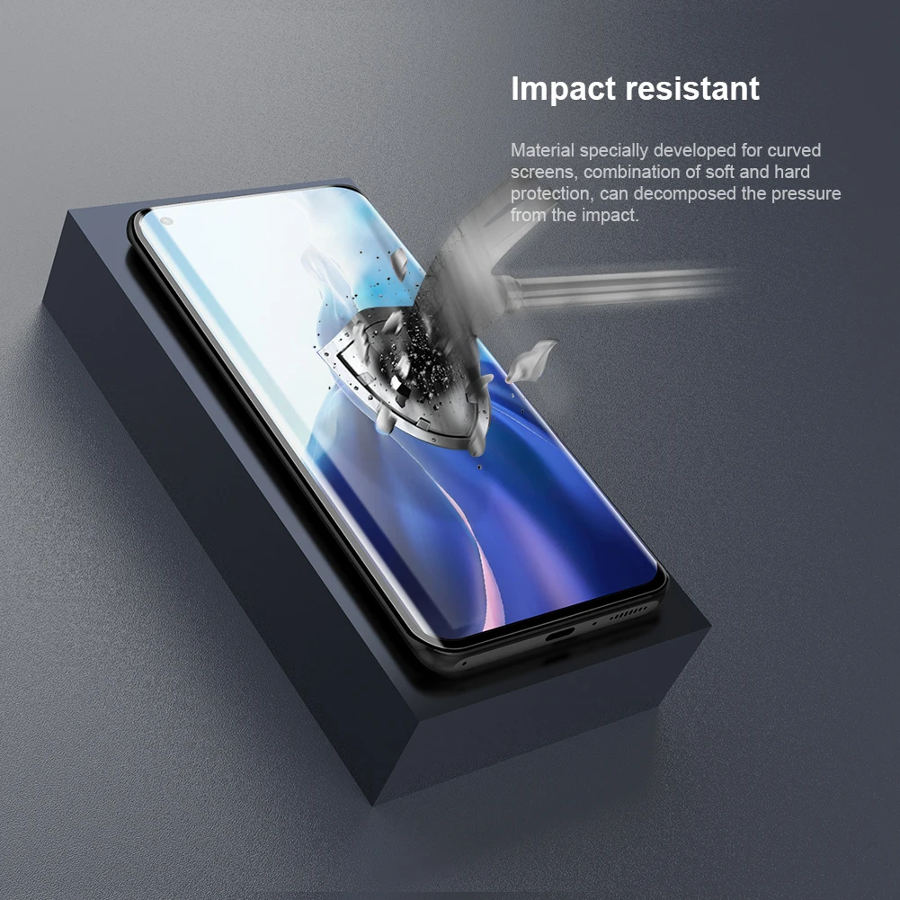 nillkin for xiaomi mi 11 ultra pro 5g glass 2pcs impact resistant curved film glass screen protector for mi 11 pro ultra free global shipping