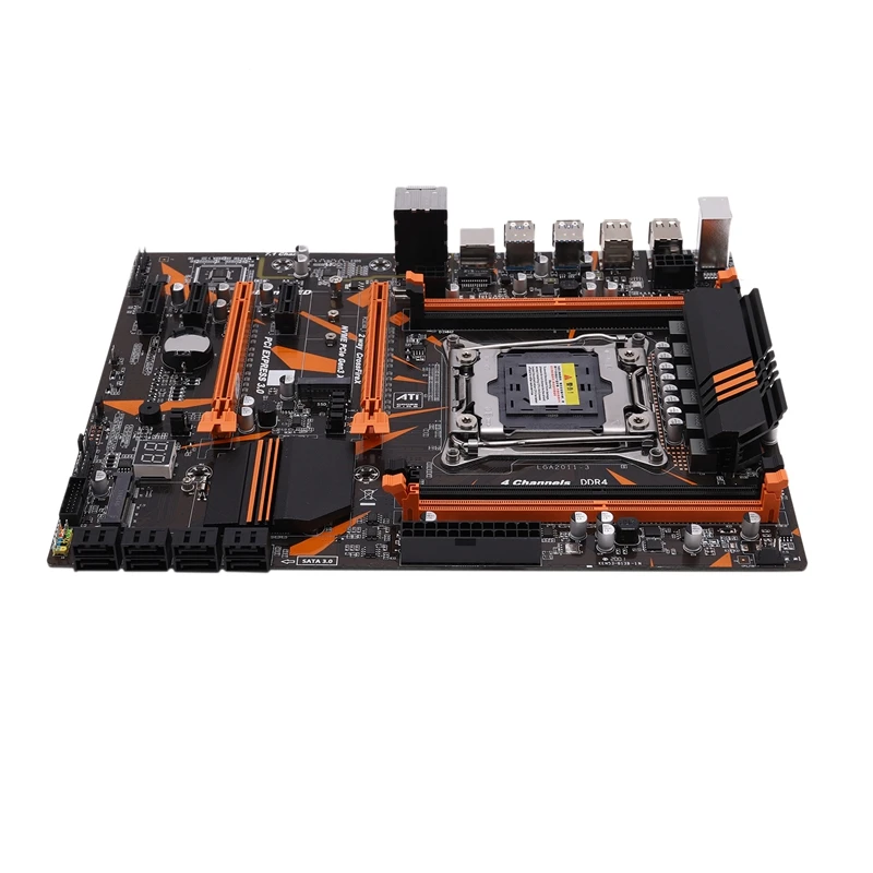 Материнская плата X99 4-канальная DDR4 2133/2400/2800 32 ГБ ОЗУ NVME SSD M.2 SATA2.0 USB3.0 PCIE16X слоты для