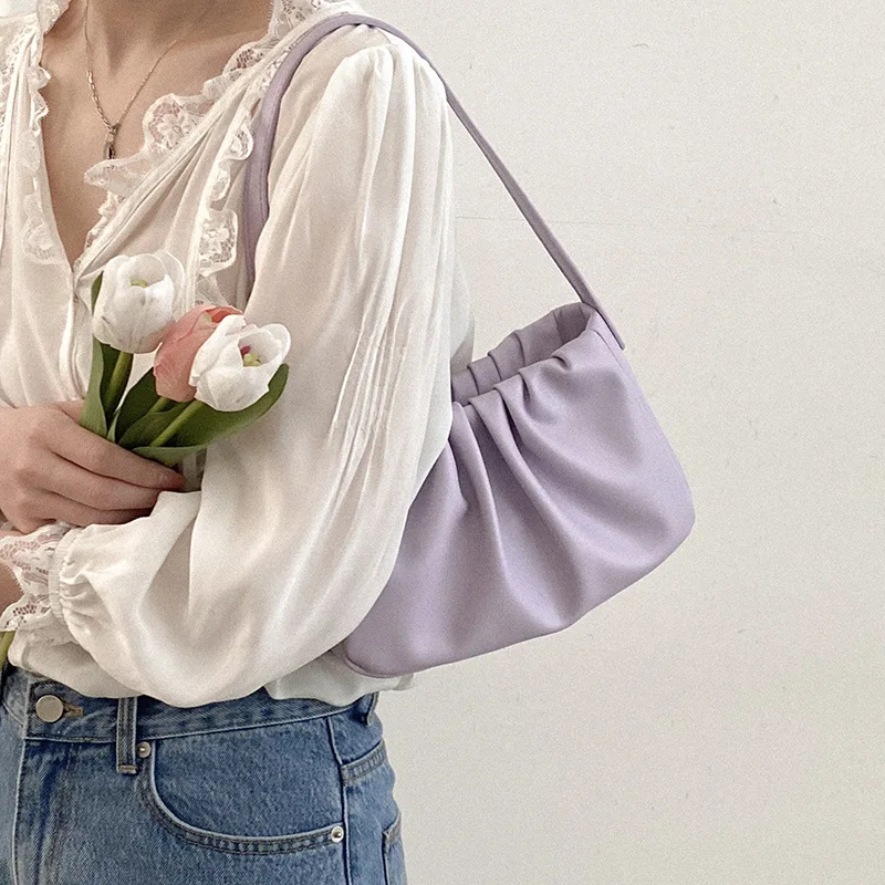 

Fashion Folds Underarm Cloud Bag Chain Messenger Bag Handbag Women Bags for Women 2021 New Luxury Handbags