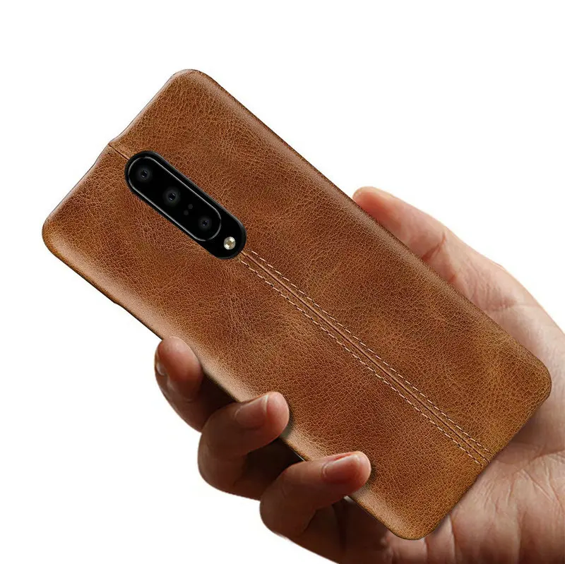 Oneplus 7 Pro Чехол для Oneplus7 Pro натуральная кожа задняя крышка Oneplus 6 T Oneplus6 T настоящий кожаный бампер чехол Oneplus 6 Funda