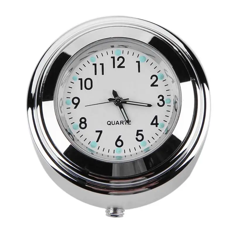 Универсальный часы на руль мотоцикла Алюминий пыле световой фиксатор для