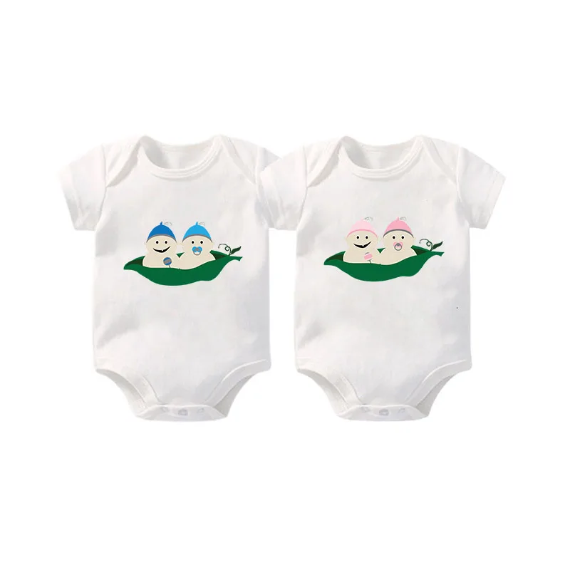 Боди YSCULBUTOL с двумя горошинами в капюшоне для младенцев комбидресс новорожденных