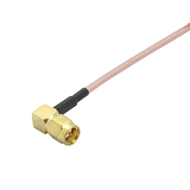 Коаксиальный удлинитель BNC разъем мама-папа SMA штекер под прямым углом 15 см