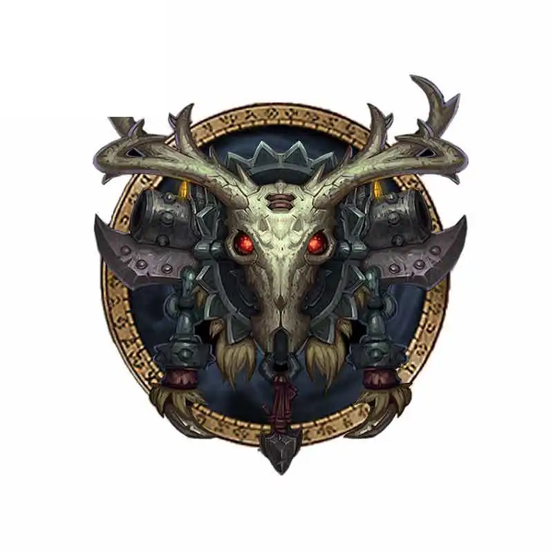 Автомобильная наклейка World of Warcraft креативная эмблема охотника на мотоцикл