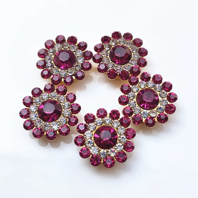 10 шт. 14 мм цветы кристаллы стразы пуговицы сделай сам украшения одежда платье