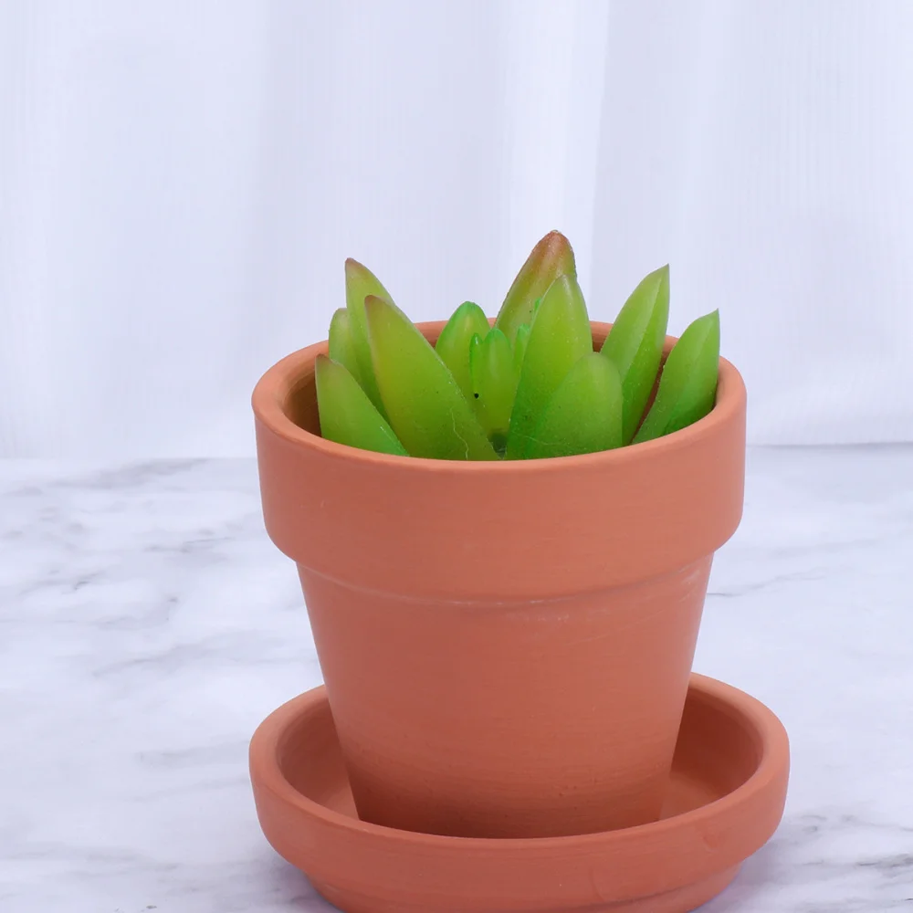 

5/10 Sets Red Pottery Flower Pots Simple Pottery Flowerpots Household Planter Succulent Pots For Plants Home Garden Accessories