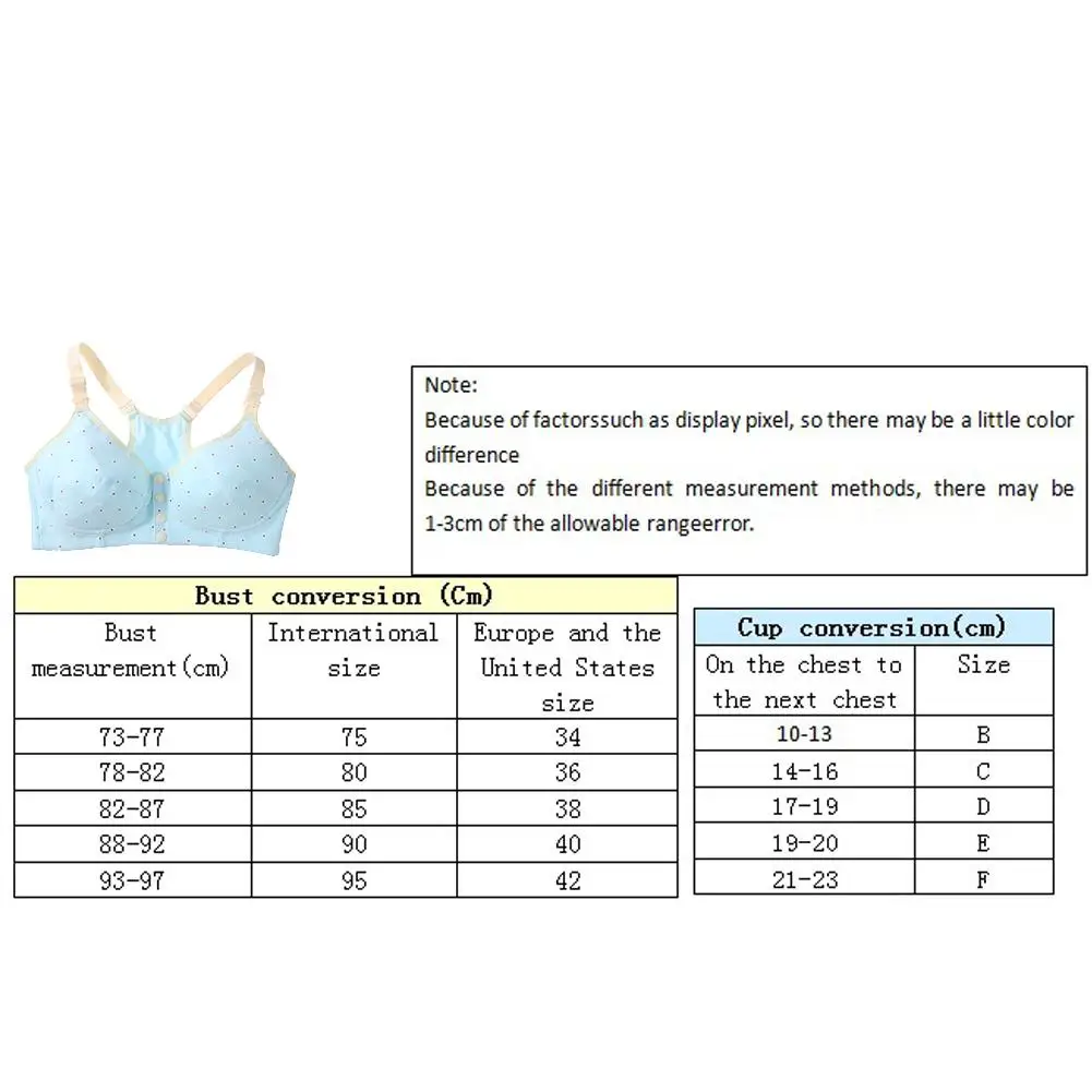 

Maternity Cotton Nursing Bra Women Front Hasp Wireless Feeding Bra Nursing Underwear Clothes for Pregnant Women
