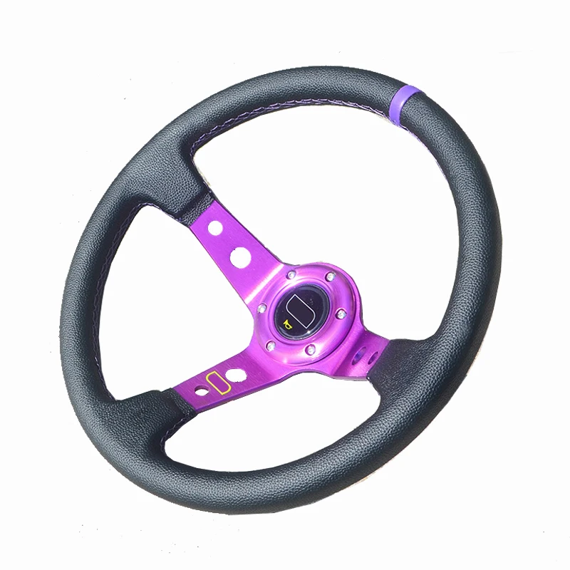 Автомобильный спорт гоночное рулевое колесо ГЛУБОКАЯ ТАРЕЛКА 90 мм Универсальный