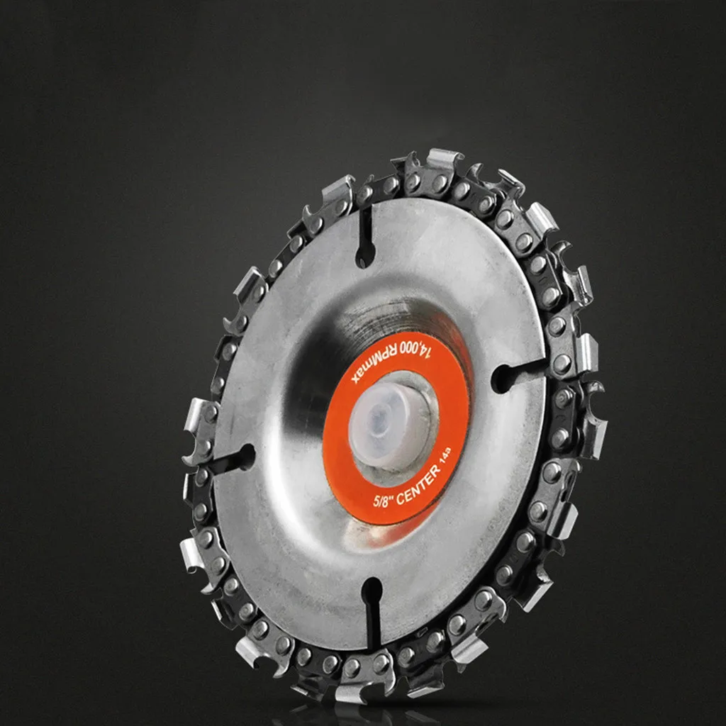 

top selling product in 2020 Grinder Chain Disc 4 Inch Wood Carving Disc For 100/115mm Angle Grinder 22 Tooth accept dropshipping