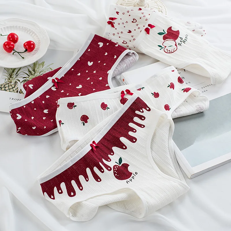 Новинка женское хлопковое нижнее белье сексуальные однотонные трусики