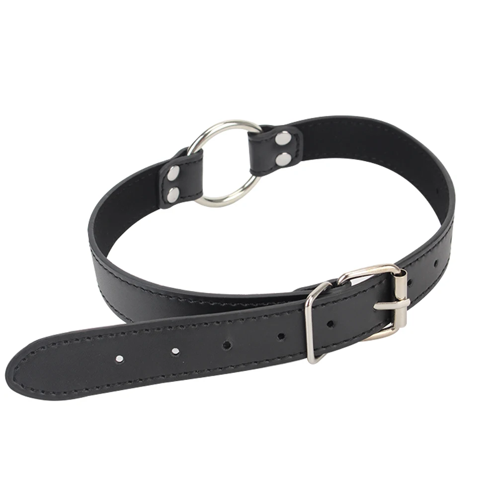 IKOKY кляп для оральной фиксации из искусственной кожи с открытым ртом взрослых игр