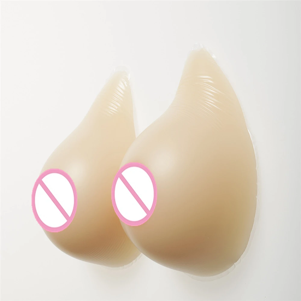 High Quality Mastectomy Silicone Breast Forms Asymmetrical 1000g/pair Cosplay Realistic Fake Tits Boobs 36D/38C Cup | Женская одежда