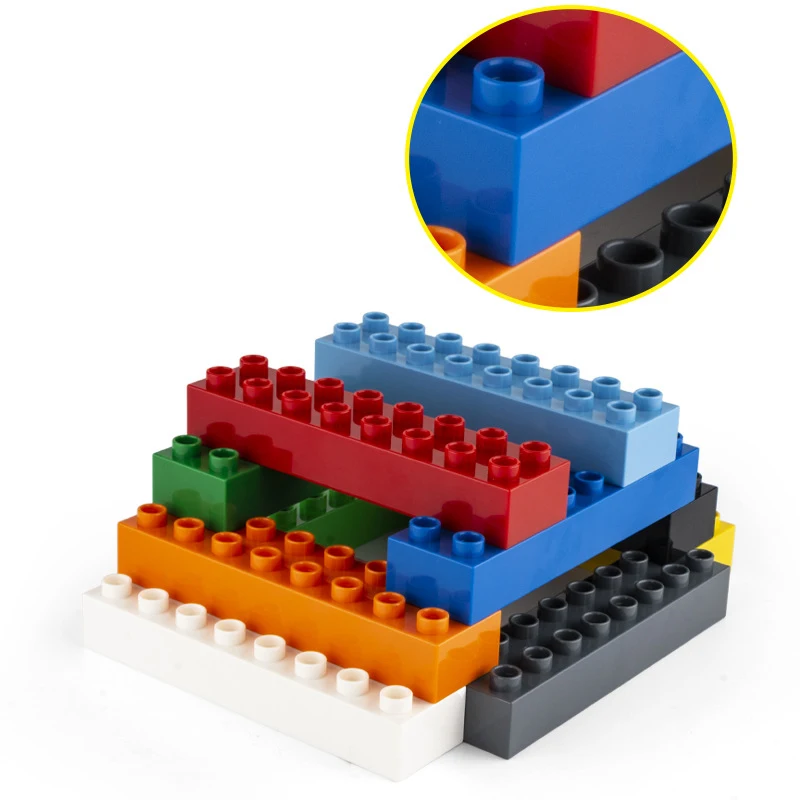 2x8 5 шт./лот большой кирпич сделай сам классические Обучающие строительные блоки