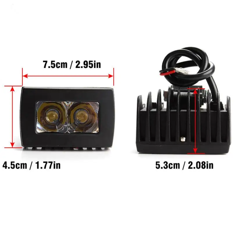 Светодиодсветильник фары 2 шт. противотуманные для внедорожников 3 дюйма 8 Вт