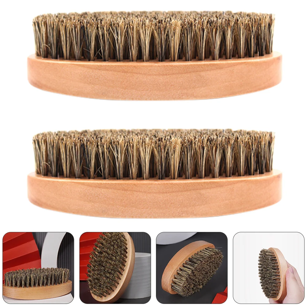 

2 шт., щётка для бороды с деревянной ручкой