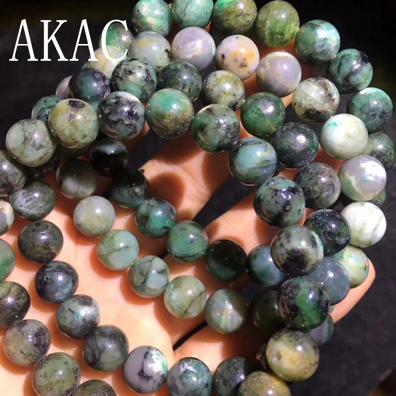 

Approx9-9.5mm 100% Natural emerald smooth round bracelet beads for Jewelry making deisgn