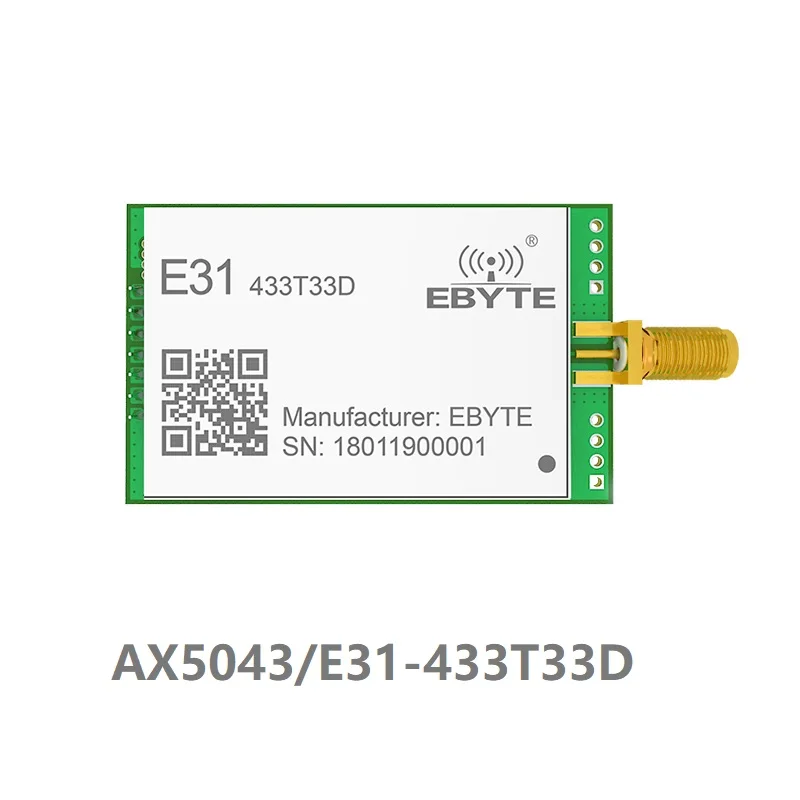 E31 433T33D большой диапазон UART AX5043 433 МГц 2 Вт SMA антенна IoT uhf беспроводной трансивер
