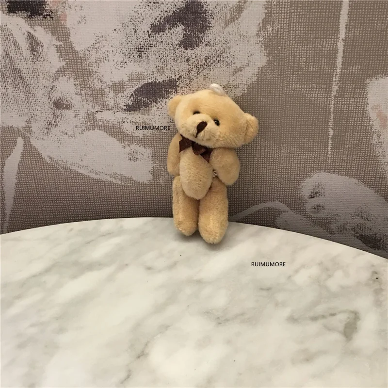 10 шт./лот мини 8 см медведь кукла Свадебный подарок и букет Декор игрушка | Игрушки