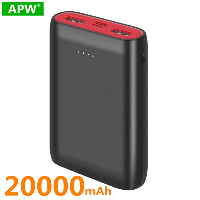 Внешний аккумулятор 20000 мАч 18 Вт USB Type C QC3.0 PD двусторонняя быстрая зарядка внешний