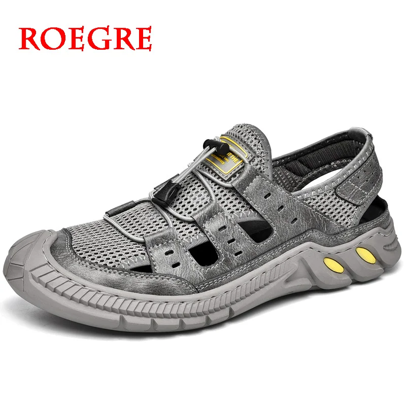 Brand Men Sandals Soft Casual Roman Shoes Outdoor Breathable Mens Summer Comfortable Light Sandalias Hombre Plus Size 46 | Обувь