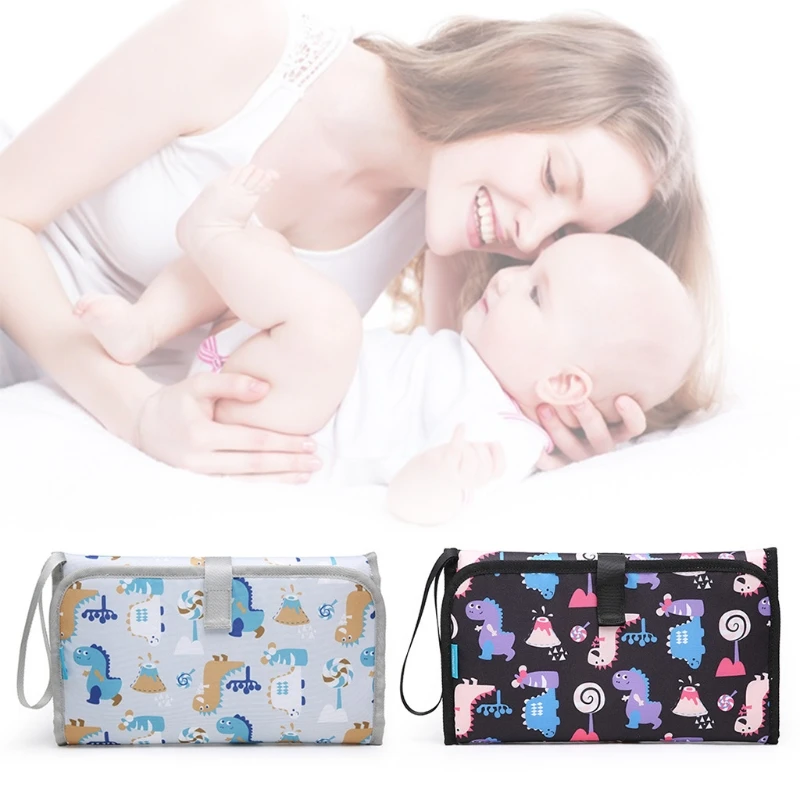 

J2FF Baby Diaper Changing Mat Waterproof Portable Foldable Nappy Changing Pad Travel Changing Floor Station Clutch Baby Care