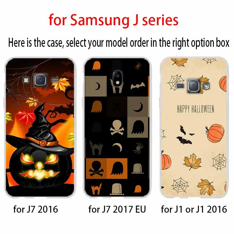 Мягкий силиконовый чехол для телефона на Хэллоуин Samsung Galaxy J6 J4 J8 J7 2018 Plus J3 J5 Prime Pro