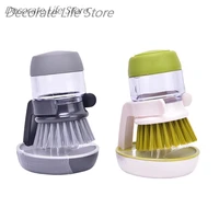 1pc cleaning brushes dish washing tool soap dispenser refillable pans cups bread bowl scrubber kitchen goods accessories gadgets