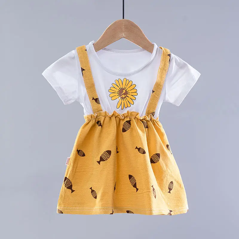 

Детское летнее платье без рукавов, на возраст 1-6 лет