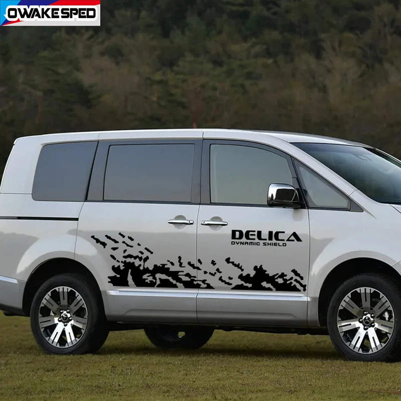 1 комплект наклеек для кузова автомобиля Mitsubishi Delica D5 L400 MPV в стиле внедорожника