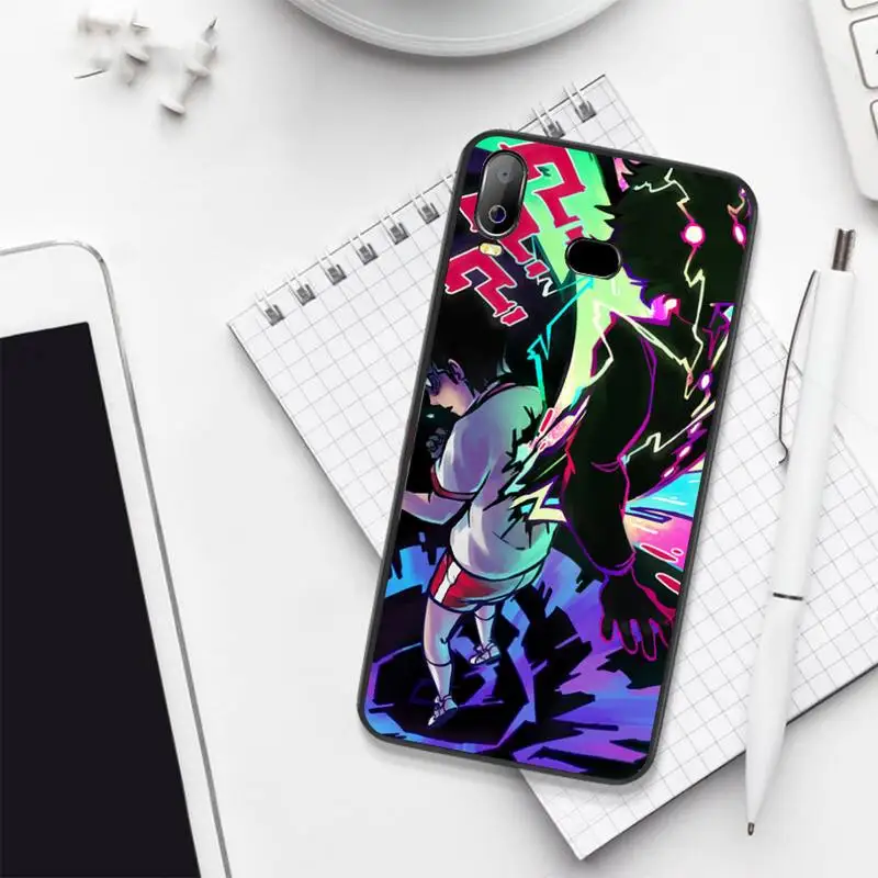 Мягкий силиконовый чехол для телефона из ТПУ CUTEWANAN Anime Mob психоделический 100 Samsung A10