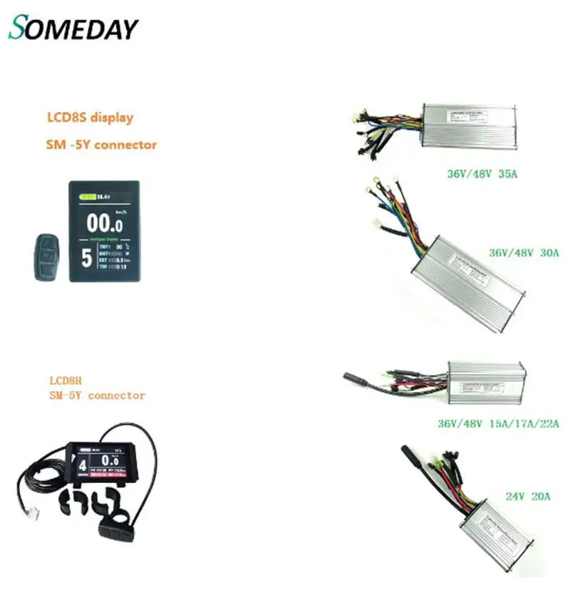 Когда нибудь 24 В/36 В/48 В KT LCD8S /LCD8H дисплей с контроллером прямоугольной волны 36