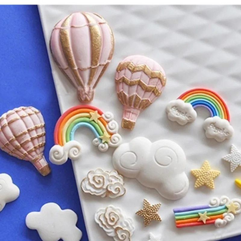 4 шт. форма воздушного шара помадка инструмент для украшения торта Пластиковая