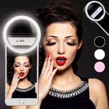 New Selfie Ring Mobile Phone Clip Lens Light Lamp SWT Led Bulbs Emergency Dry Battery For Photo Camera Well Smartphone Beauty