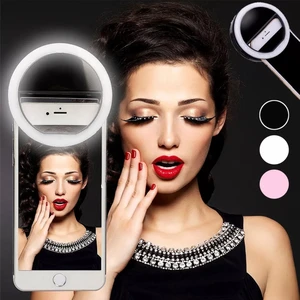 new selfie ring mobile phone clip lens light lamp swt led bulbs emergency dry battery for photo camera well smartphone beauty free global shipping