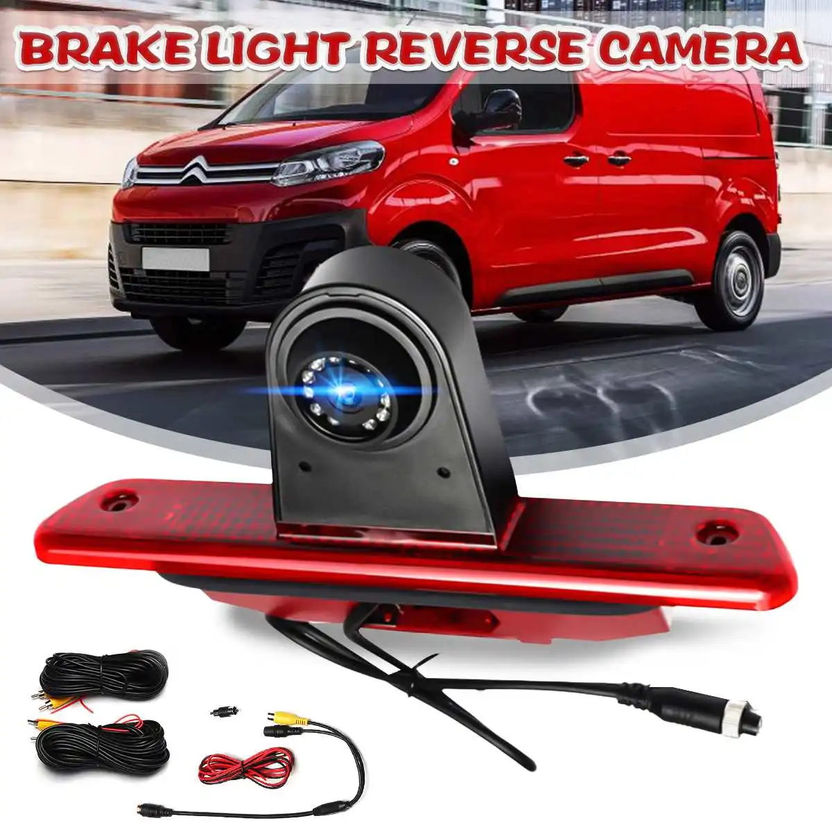 

HD Car Rear View Camera Brake Light Parking Reverse 7" Monitor For Citroen Jumpy for Peugeot Expert Toyota Proace 2007-2016 2015