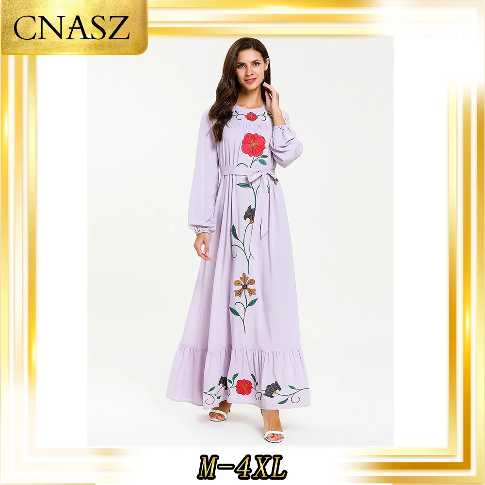 Мусульманское платье марокканский кафтан модная кружевная вышитая длинная