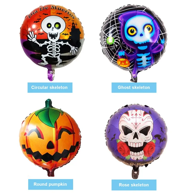 

DIY Grimace Halloween Pumpkin Ghost Balloons Halloween Decorations Spider Foil Balloons Toys Bat Halloween Party Supplies