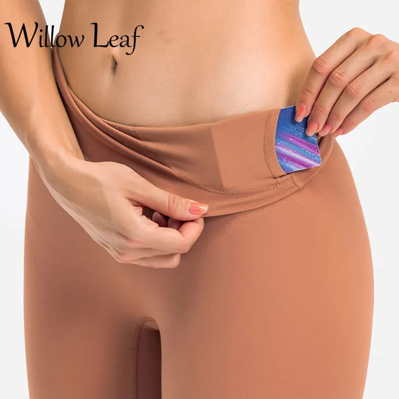 

Willow Leaf Super Soft Workout Shorts Leggings Women Summer Athletic High Waisted Pants Fitness Running Clothing Yoga Shorts