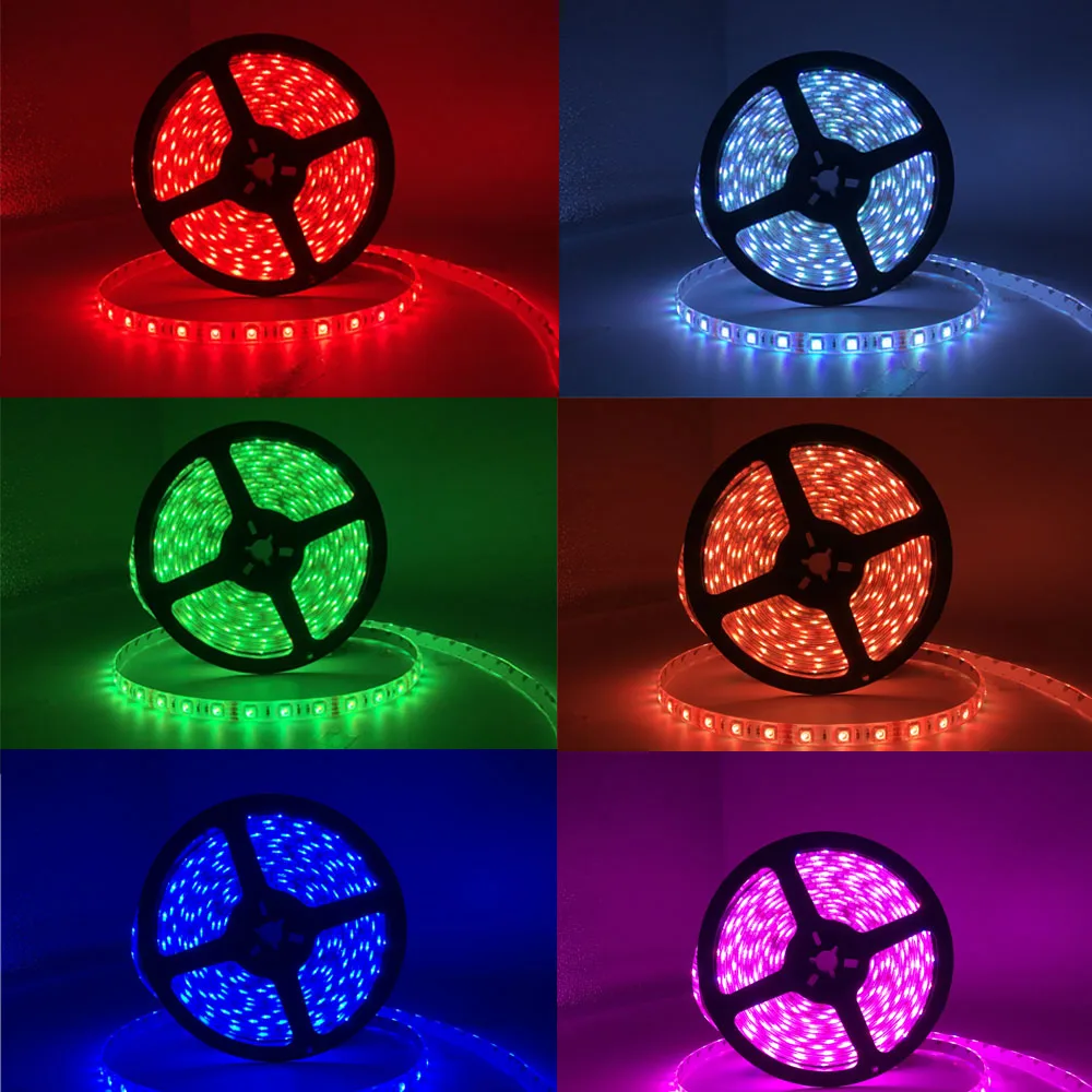 Светодиодная лента RGB/RGBW/RGBWW 5050 5 м водонепроницаемая светодиодная отличающаяся